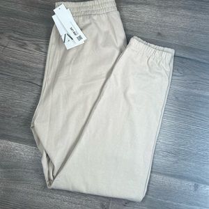NWT ZARA CREAM JOGGERS